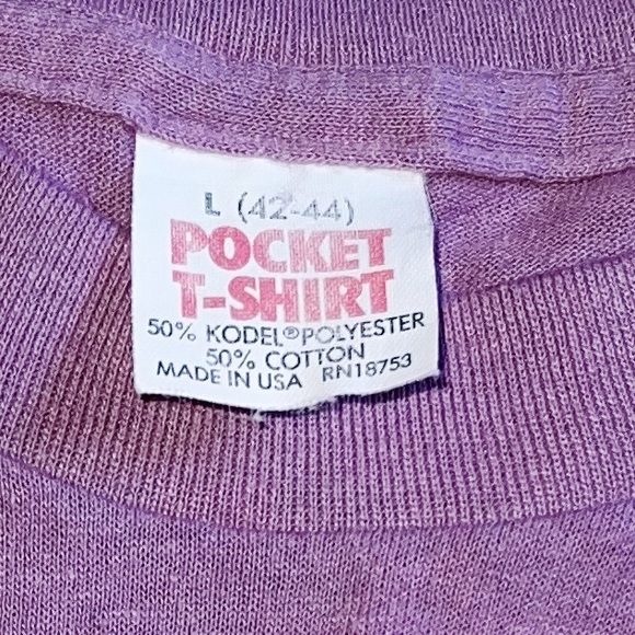 Vintage 90s Crewneck Tee Shirt Size Large - Picture 5 of 5